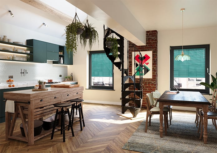 Venetian, Teal - Perfect Fit Blind - Image 6